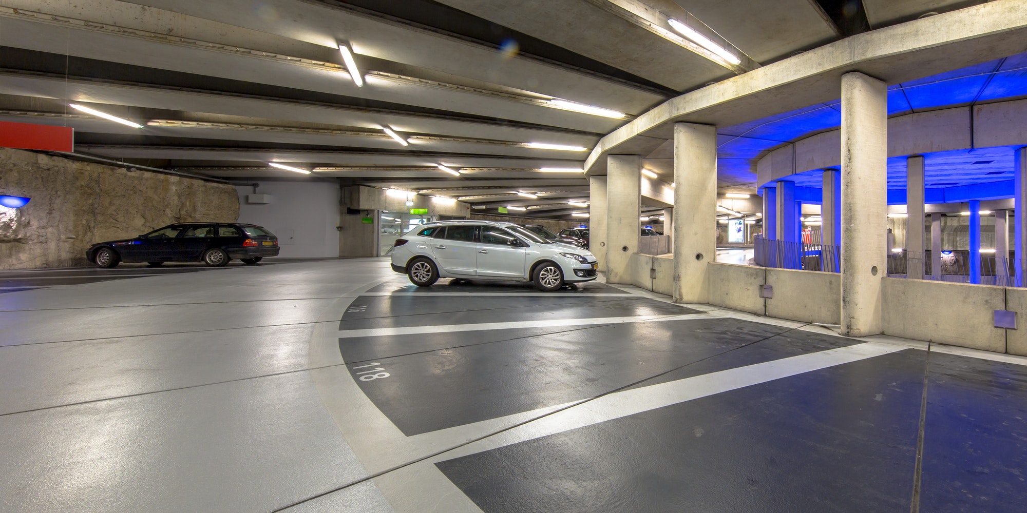 Underground parking garage